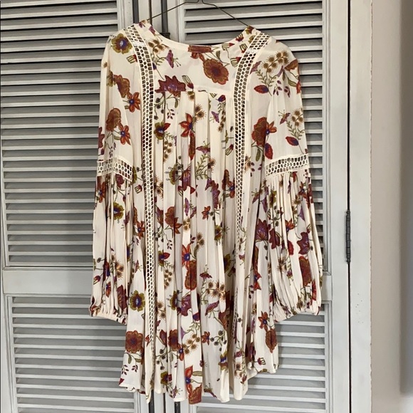 Free People Long Sleeve Floral Dress - Picture 2 of 5